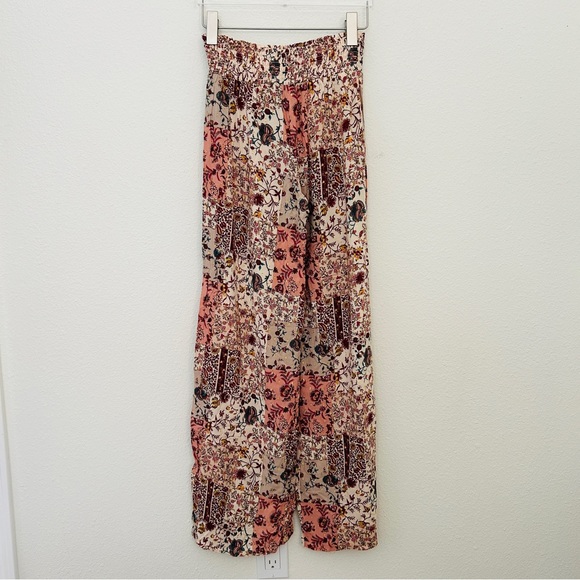 Drew Anthropologie Festival Pants Patchwork Metallic Wide Leg Women's Size Small - Picture 9 of 14